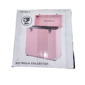 New Victrola Collector II (2026 Model) Pink Vinyl Record Storage Case Holds 30+